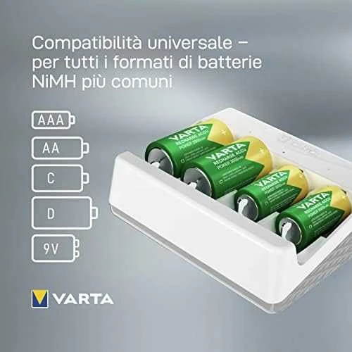 Varta universalus AAA/AA/C/D/9V elementų kroviklis Universal Charger 57658