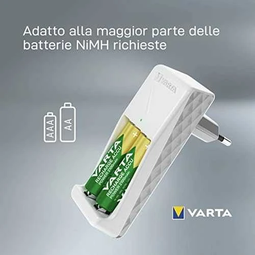 Varta Mini Charger 57656 (su 2xAA) Baterijų įkroviklis