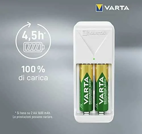 Varta Mini Charger 57656 (su 2xAA) Baterijų įkroviklis