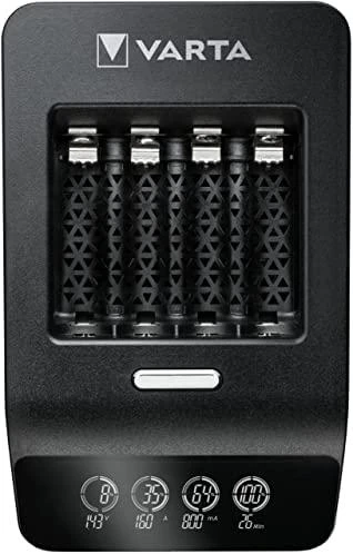 Varta LCD Ultra Fast Charger+ įsk. 4 Batt. 2100 mAh AA + 12V
