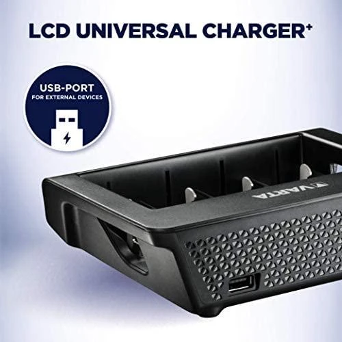 Varta AAA/AA/C/D/9V elementų kroviklis LCD Universal Charger Plus 57688