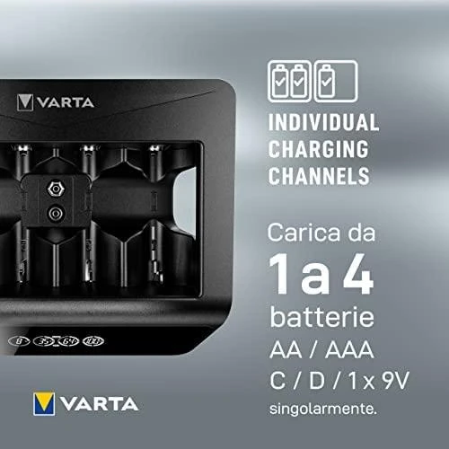 Varta AAA/AA/C/D/9V elementų kroviklis LCD Universal Charger Plus 57688
