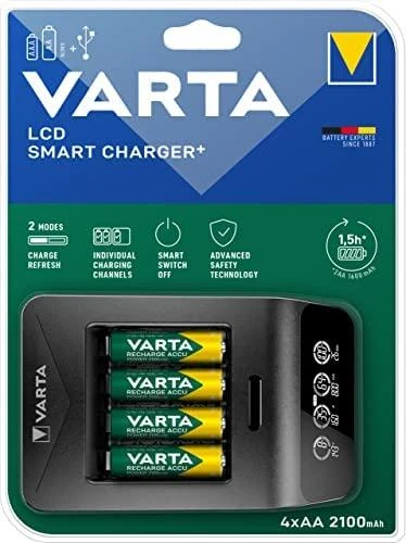 Varta LCD Smart + 4 x AA 2100 mAh 56706