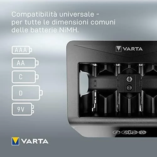 Varta AAA/AA/C/D/9V elementų kroviklis LCD Universal Charger Plus 57688