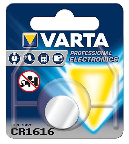 Varta Electronics CR1616 3V 55mAh elementas 6616, 1 vnt.