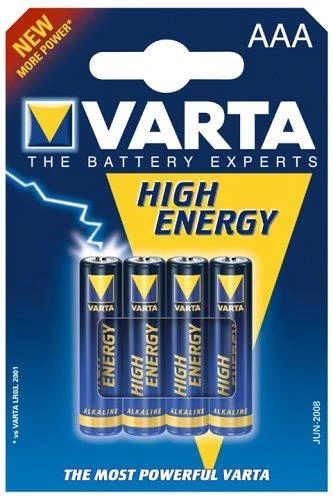 Varta High Energy AAA Vienkartinė baterija Šarminis