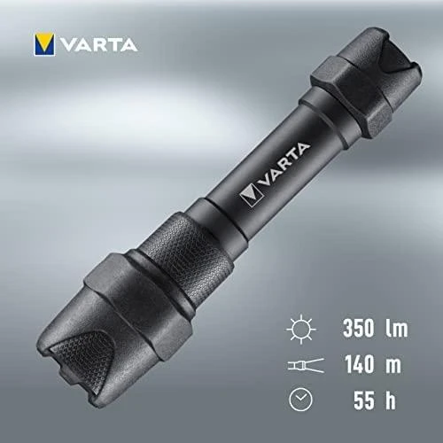 Varta INDESRUCTIBLE F20 PRO Rankinis žibintuvėlis Juoda LED