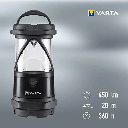 Varta INDESTRUCTIBLE L30 PRO Rankinis žibintuvėlis Juoda, Permatomas LED