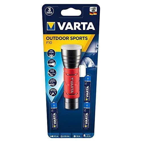 Varta 17627101421 Rankinis žibintuvėlis Juoda, Raudona LED