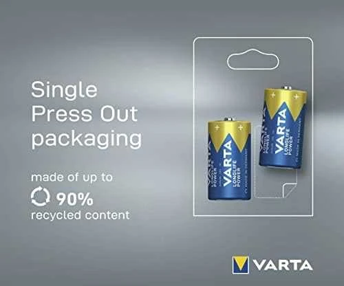 Varta Longlife Power C LR14 Alkaline Elementai 2 Vnt.