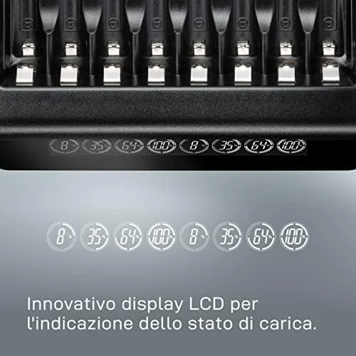 Varta 8 AA/AAA elementų kroviklis LCD Multi Charger Plus 57681