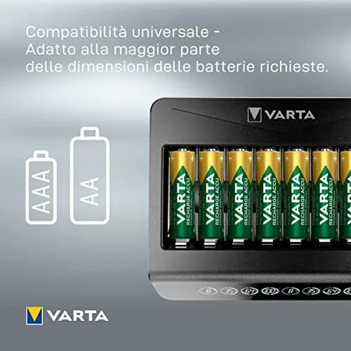 Varta 8 AA/AAA elementų kroviklis LCD Multi Charger Plus 57681