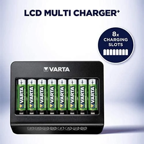 Varta 8 AA/AAA elementų kroviklis LCD Multi Charger Plus 57681