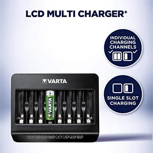 Varta 8 AA/AAA elementų kroviklis LCD Multi Charger Plus 57681