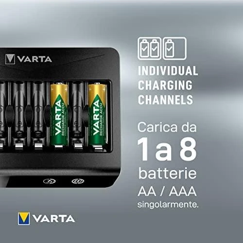 Varta 8 AA/AAA elementų kroviklis LCD Multi Charger Plus 57681