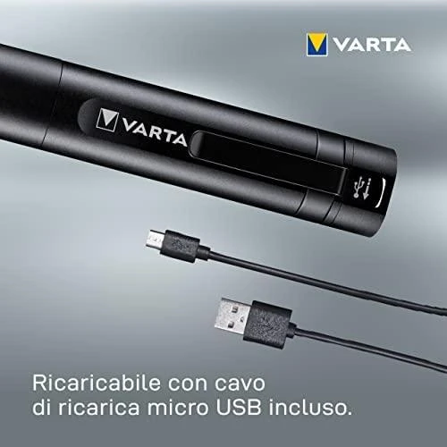 Varta Night Cutter F20R Rankinis žibintuvėlis Juoda LED
