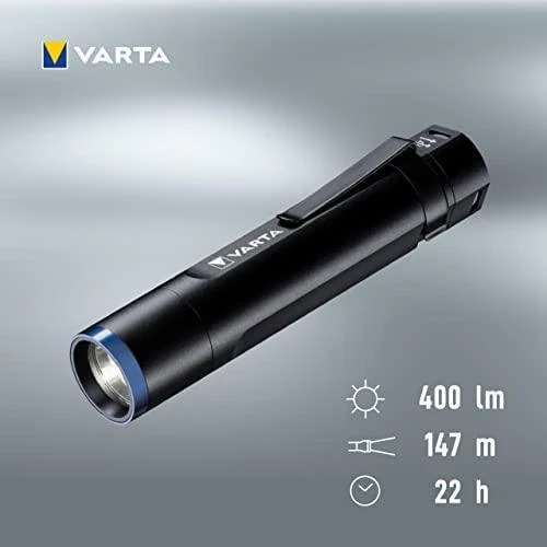 Varta Night Cutter F20R Rankinis žibintuvėlis Juoda LED