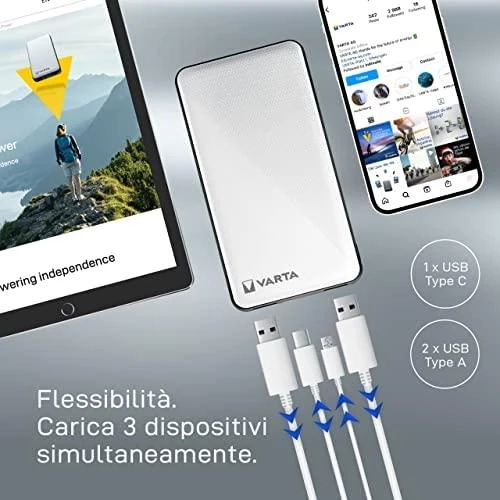 Varta Power bank Energy 10000mAh 57976 išorinė baterija (powerbank)