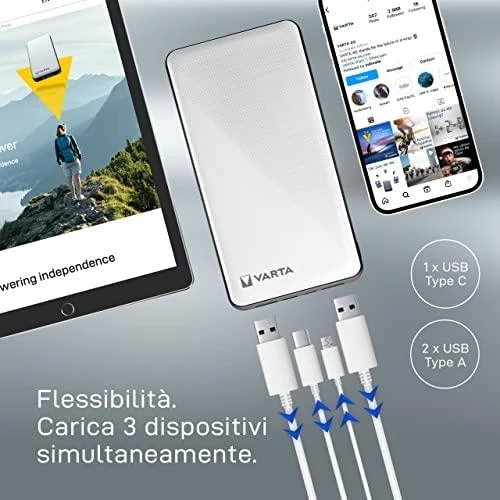 Varta Power bank Energy 20000mAh 57978 išorinė baterija (powerbank)