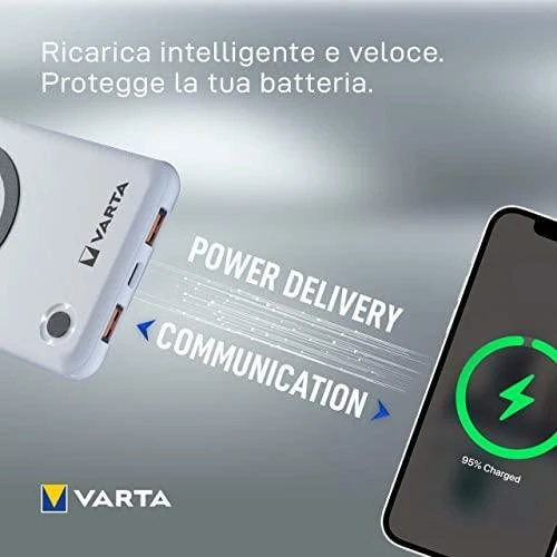 Varta Wireless Power bank-charger Energy 10000mAh 57913 išorinė baterija (powerbank)-pakrovėjas