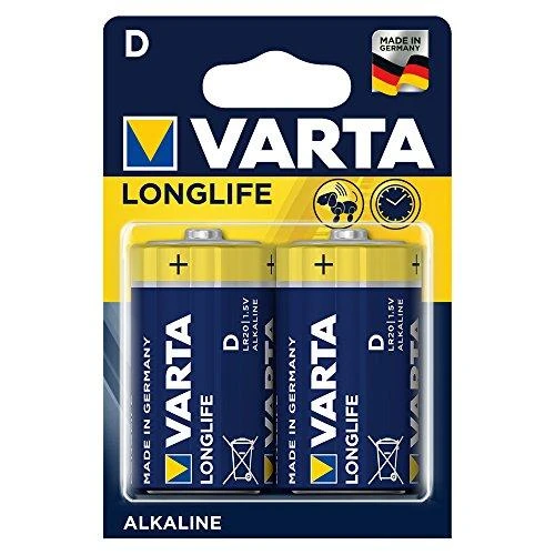 Varta Longlife LR20 baterijos, 2 vnt pakuotė