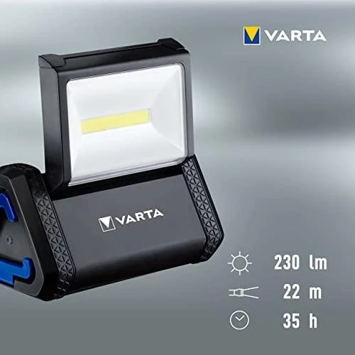 Varta WORK FLEX AREA LIGHT avarinis šviestuvas 230 lm Juoda