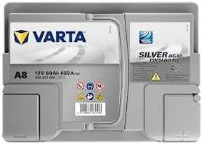 VARTA A8 AGM (D52) (560901068) 60Ah 680A akumuliatorius