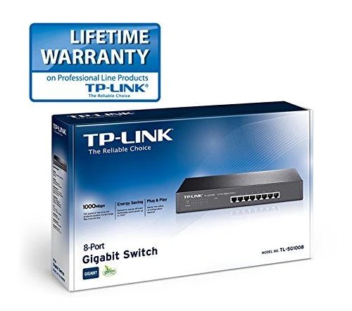 Šakotuvas TP-LINK | 8 prievadų Gigabit jungiklis | TL-SG1008 | Nevaldomas | Stalinis/montuojamas ant stovo