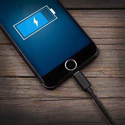 Kabelis USB Veho Lightning - USB-A 1 m Juodas (VPP-501-1M)