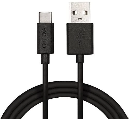Kabelis USB Veho USB-A - USB-C 1 m Juodas (VCL-003-C-1M)