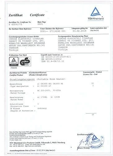 Anglies pluošto infraraudonųjų spindulių šildytuvas VEITO CH1800 XE juodas