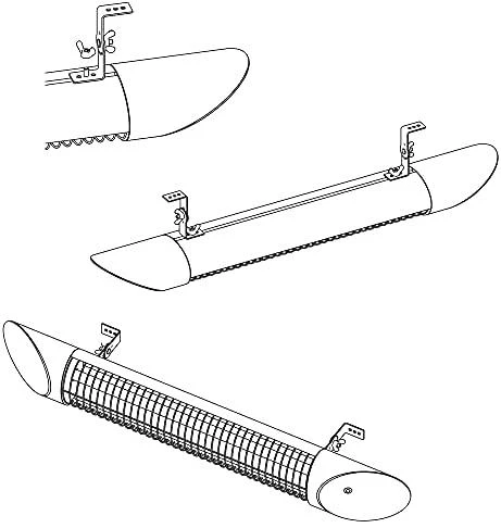 Anglies pluošto infraraudonųjų spindulių šildytuvas Veito BLADE S, juodas