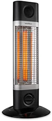 Anglies pluošto infraraudonųjų spindulių šildytuvas Veito CH1200 LT, juodas