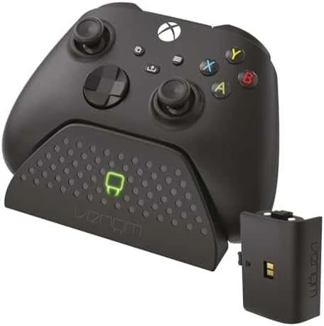 Venom įkrovimo stotelė su įkraunamu akumuliatorių bloku, juoda, skirta XBOX Series X/S