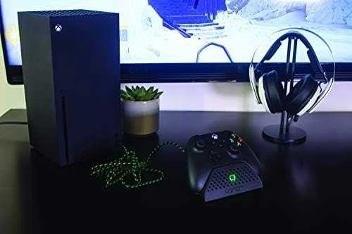 Venom įkrovimo stotelė su įkraunamu akumuliatorių bloku, juoda, skirta XBOX Series X/S