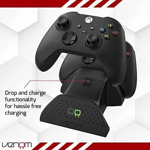 VENOM Doko stotelė do padów XBOX One/XBOX Series juoda + 2x akumulator