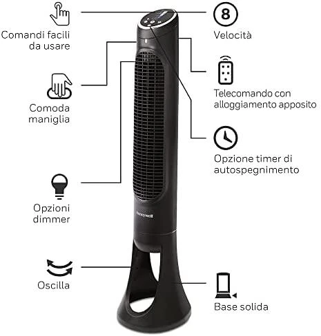 Tylus ir galingas ventiliatorius Honeywell HYF290E4