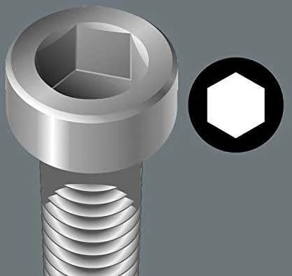 Šešiakampis atsuktuvas WERA 354 Hex-Plus SW 3x75mm
