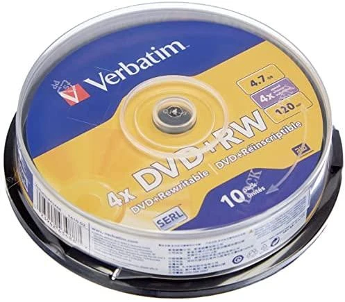 VERBATIM DVD+RW DLP 4,7 GB SPINDLE 4X
