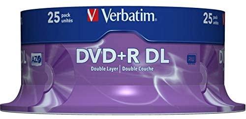 Verbatim DVD+R Double Layer 8x Matt Sidabrinis 25pk Spindle 8,5 GB DVD+R DL 25 vnt