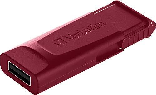 Verbatim USB atmintinė, USB 2.0, 32GB, Slider, mėlyna, raudona, 49327, USB A, usb su ištraukiama jungtimi. 2 vnt