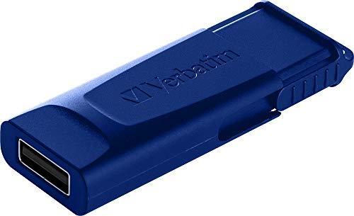 Verbatim USB atmintinė, USB 2.0, 32GB, Slider, mėlyna, raudona, 49327, USB A, usb su ištraukiama jungtimi. 2 vnt