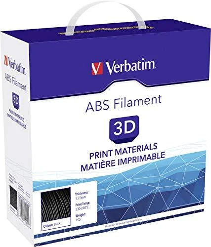 Verbatim 55026 eksploatacinė medžiaga 3D spausdintuvams ABS Juoda 1kg