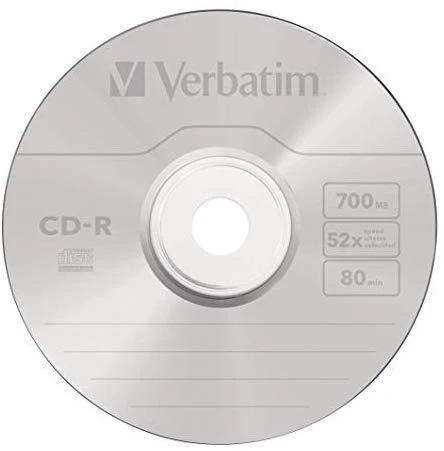 CD-R Verbatim [ brangakmenių dėklas 10 | 700 MB | 52x | Kristalas | DataLife+ AZO ]