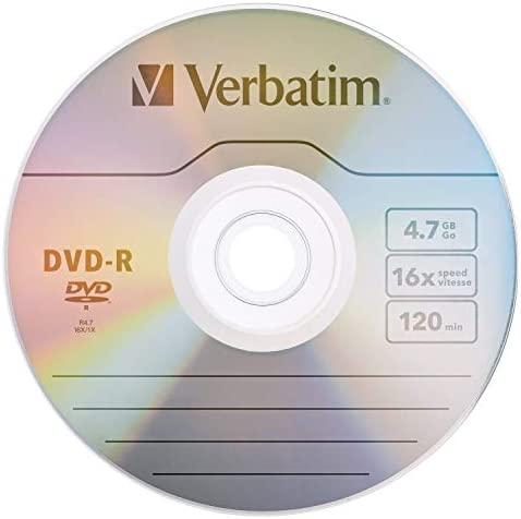 VERBATIM 43791 Verbatim DVD-R DATA LIFE 4.7GB 16X Matinis SIVER SURFACE 50 PACK