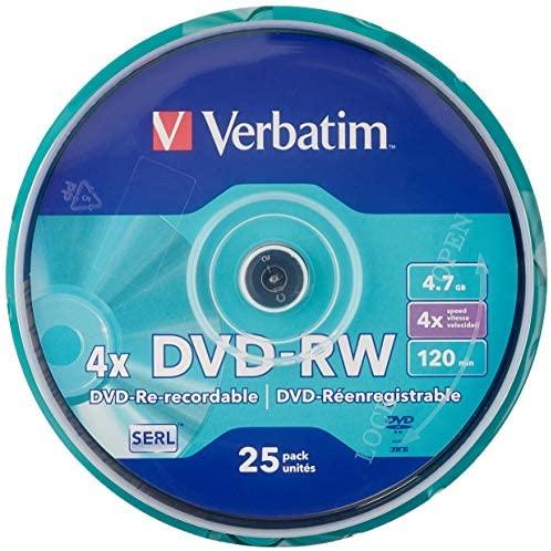Verbatim (43639) DVD-RW rietuvė 4.7GB 25vnt.
