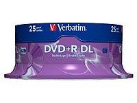 Verbatim DVD+R Double Layer 8x Matt Sidabrinis 25pk Spindle 8,5 GB DVD+R DL 25 vnt