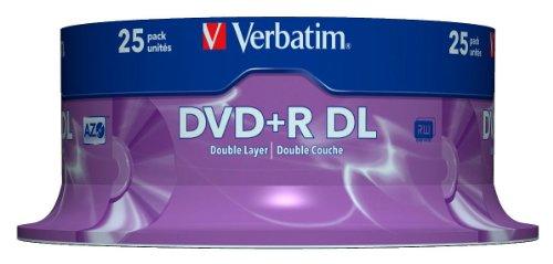 Verbatim DVD+R Double Layer 8x Matt Sidabrinis 25pk Spindle 8,5 GB DVD+R DL 25 vnt