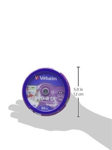 VERBATIM 25x DVD+R DL 8,5GB 8x Spindel platus spausdinimo paviršius