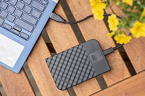 Kietasis diskas Išorinis standusis diskas Verbatim Fingerprint Secure, 2TB, USB Type-C 3.2 Gen 1 (3.1 Gen 1), juodas